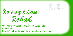 krisztian rebak business card