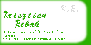 krisztian rebak business card